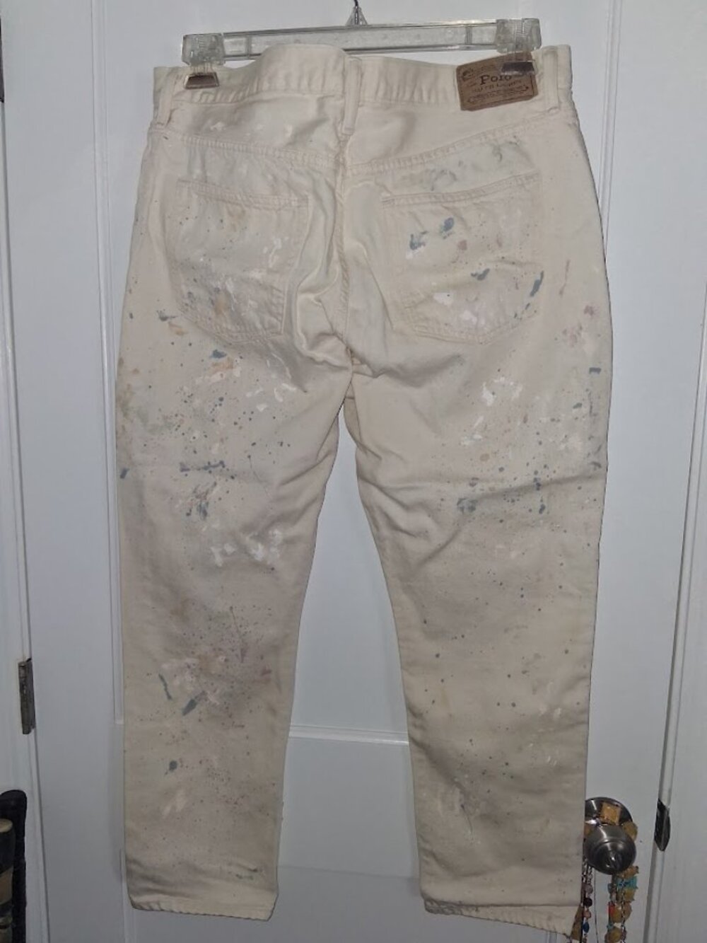 Polo Ralph Lauren The Avery Boyfriend Paint Splatter Jeans Sz 31 - Picture 3 of 7